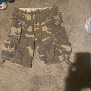 Mens vintage Abercrombie camo army shorts 34